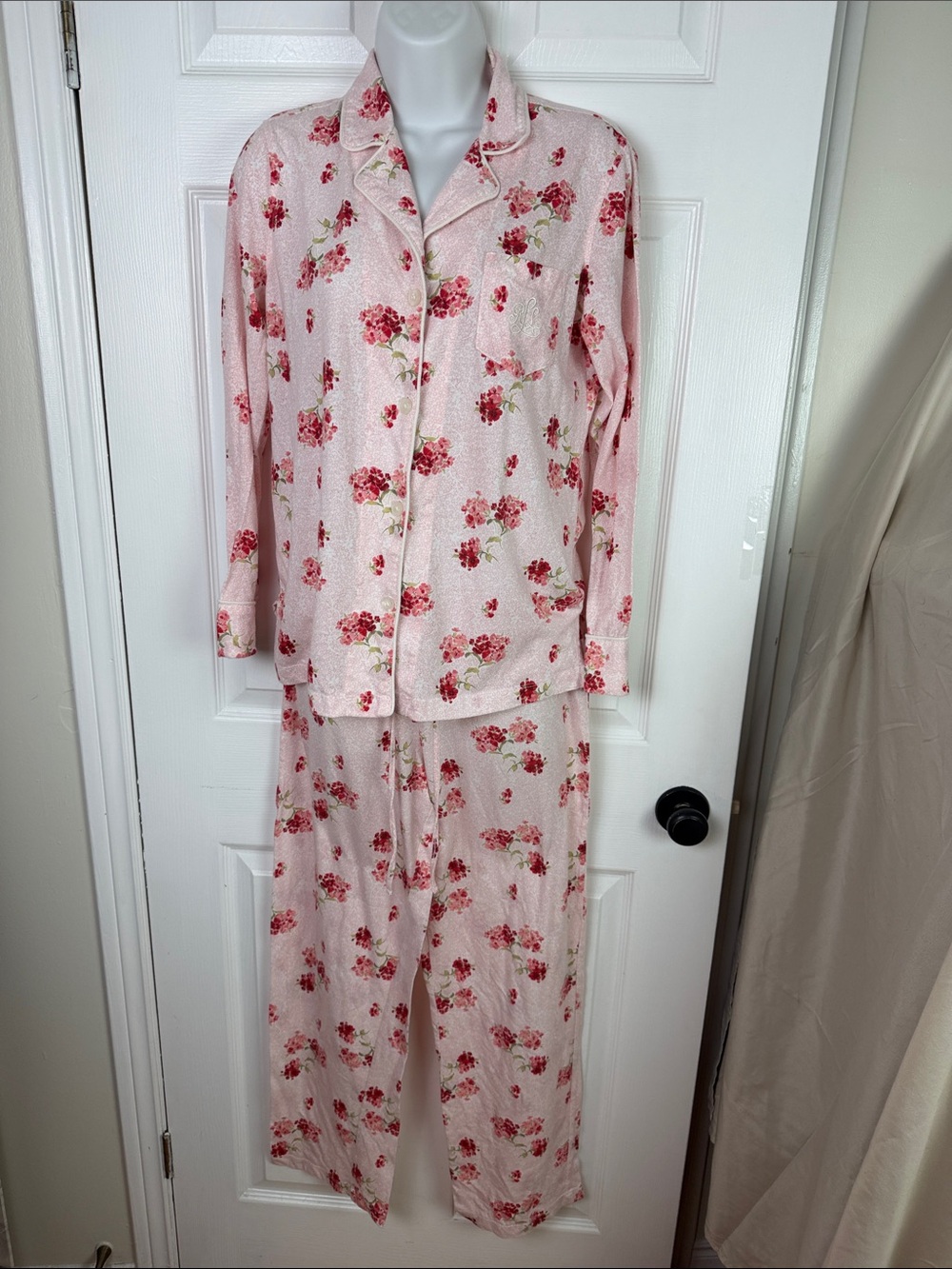 Ralph Lauren print cotton blend ankle length pyjamas women’s size small
